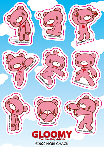 MENHERACHAN x Gloomy Bear Vinyl Sticker Pack - Gloomy Bear Official